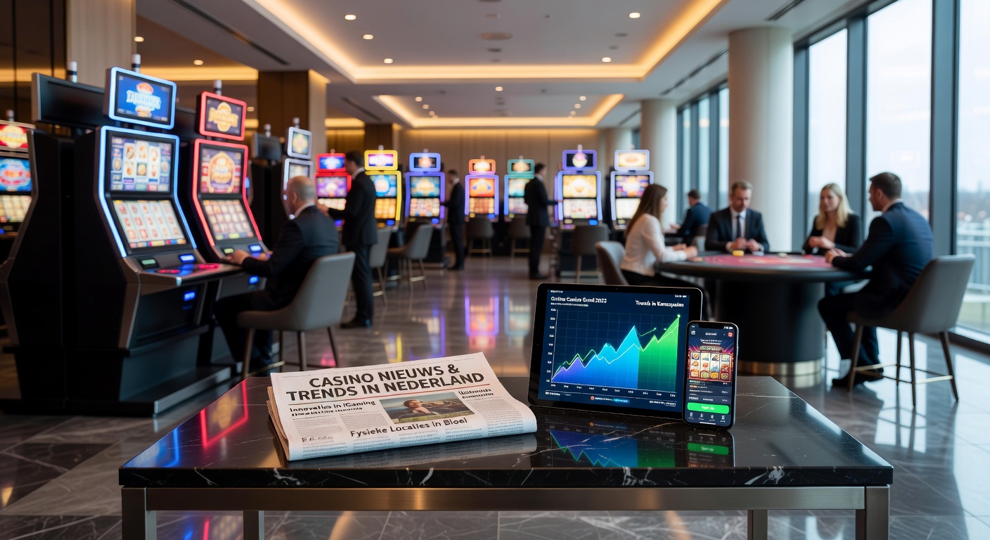 Logo van de Kansspelautoriteit met Nederlandse vlag en gokfiches op een achtergrond van digitale reclameborden