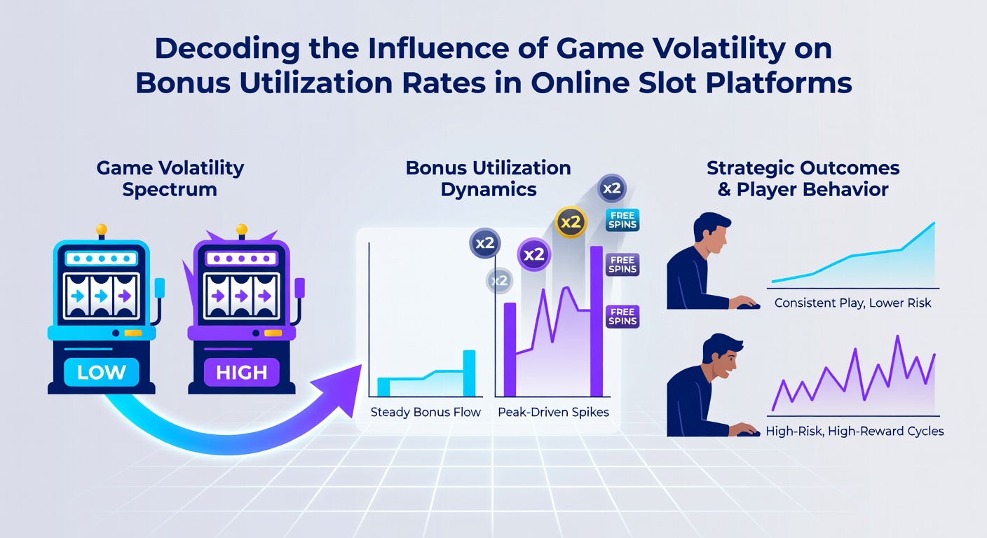 Grafieken van bonusbenutting versus volatiliteit in slots