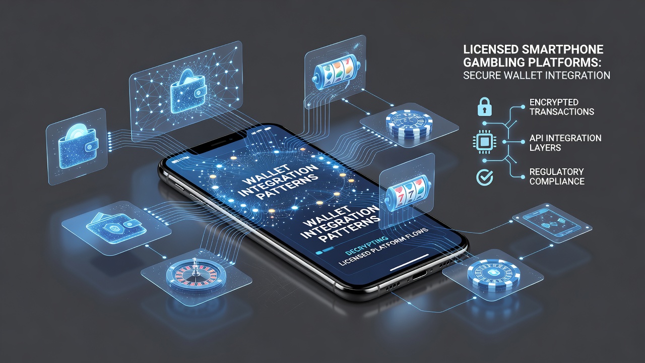 Schermafbeelding van een mobiele gokapp met geïntegreerde wallet-opties en transactiegeschiedenis