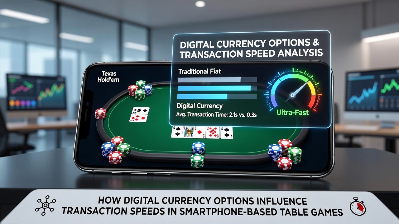 Grafiek van transactiesnelheden in mobiele casino spellen