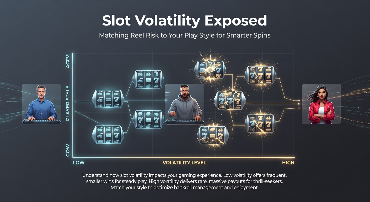Vergelijkende tabel van slotuitkomsten bij middelhoge volatiliteit, met grafieken van winfrequentie en bankrolldaling over 1000 spins